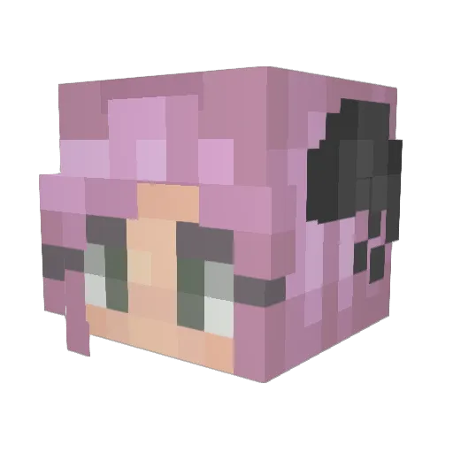 m3ganth3stallion Minecraft avatar head, 3D render