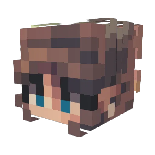 m3gzkel Minecraft avatar head, 3D render
