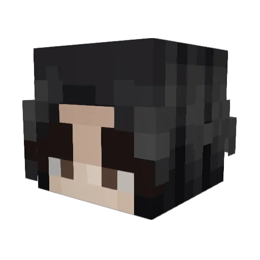 m3lat0nin Minecraft avatar head, 3D render