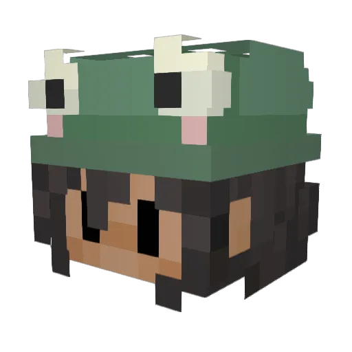 m3lyko Minecraft avatar head, 3D render