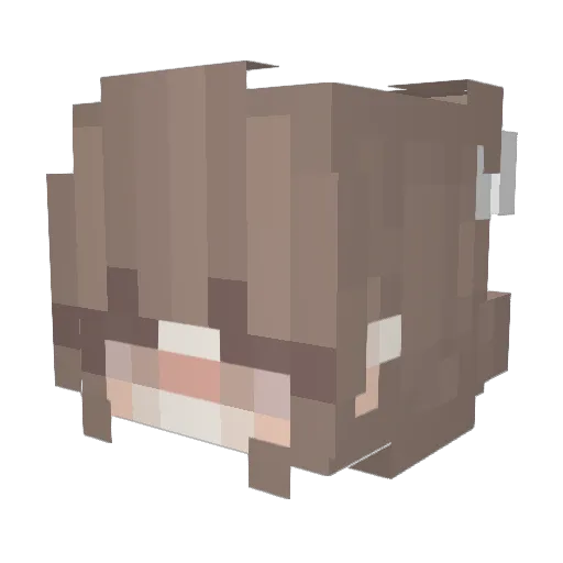 m3nhatt4n Minecraft avatar head, 3D render