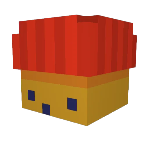 m3red1th Minecraft avatar head, 3D render