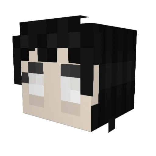 m3rson Minecraft avatar head, 3D render