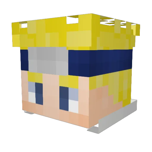 m3t4f0rt Minecraft avatar head, 3D render
