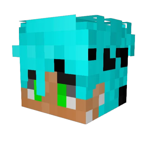 m3thane Minecraft avatar head, 3D render