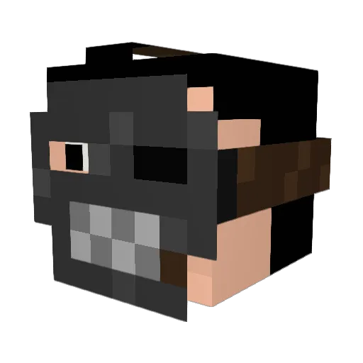 m3v3l4 Minecraft avatar head, 3D render