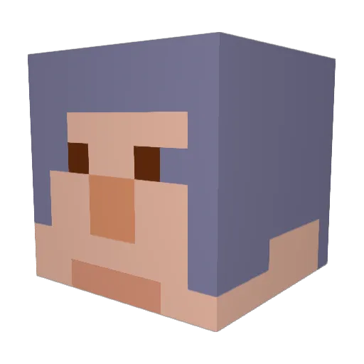 m4candys Minecraft avatar head, 3D render