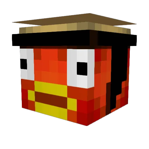 m4cparker Minecraft avatar head, 3D render