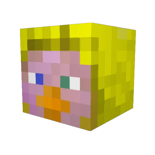 m4dchicken Minecraft avatar head, 3D render