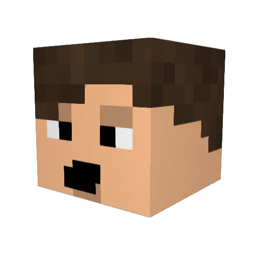m4gilan Minecraft avatar head, 3D render