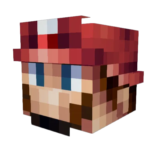 m4hooy Minecraft avatar head, 3D render