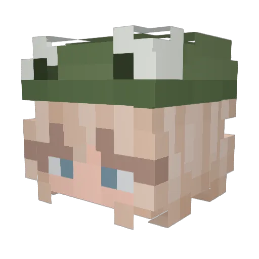 m4re_bear Minecraft avatar head, 3D render