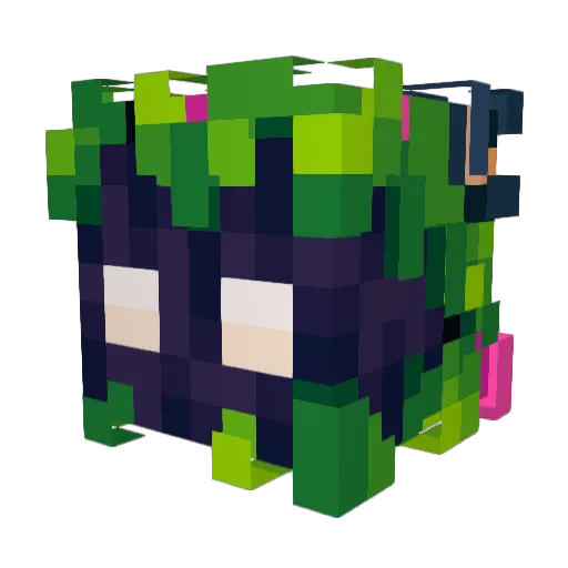 m4ricu Minecraft avatar head, 3D render