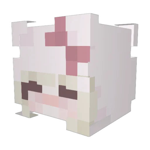 m4rp Minecraft avatar head, 3D render