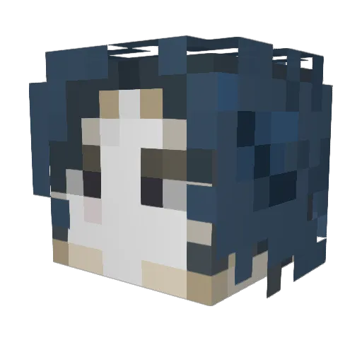 m4rshturtle Minecraft avatar head, 3D render