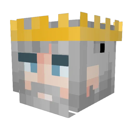 m4sterplaster Minecraft avatar head, 3D render