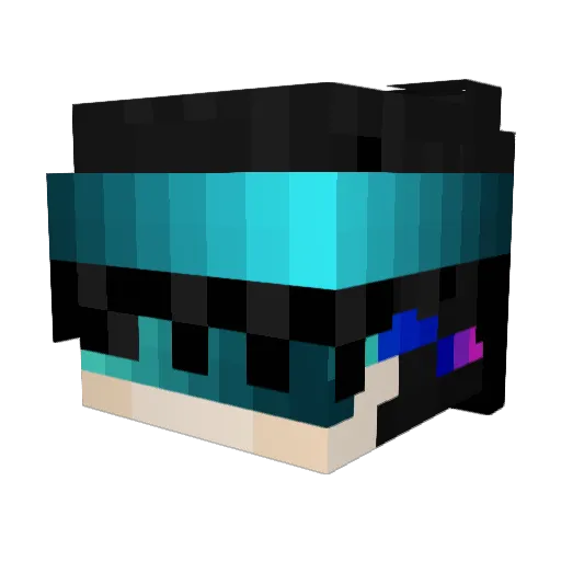 m4t0_ Minecraft avatar head, 3D render