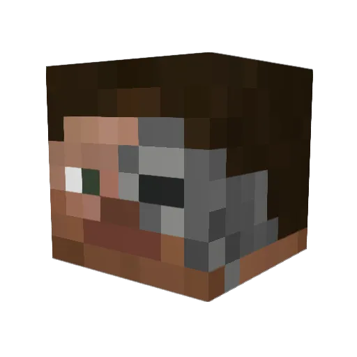 m4tic Minecraft avatar head, 3D render