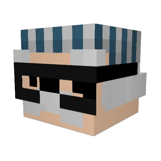 m4tlemauu Minecraft avatar head, 3D render