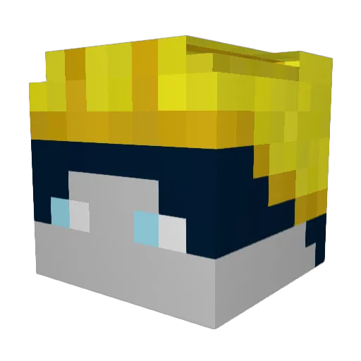 m4ttek Minecraft avatar head, 3D render