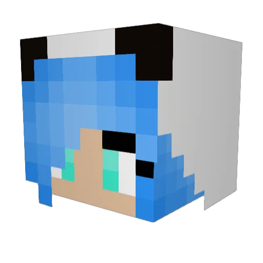 m4tut Minecraft avatar head, 3D render
