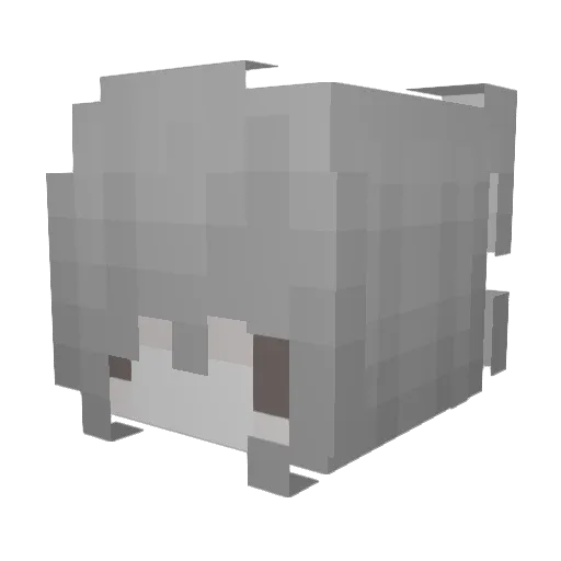 m4v1 Minecraft avatar head, 3D render