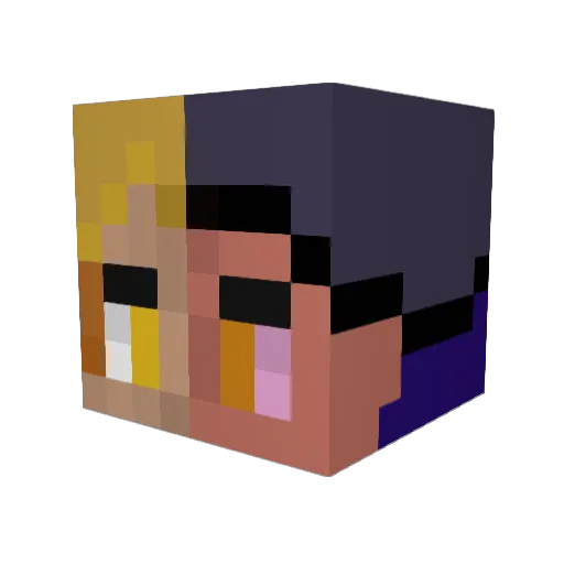 m4ybeSeb1 Minecraft avatar head, 3D render