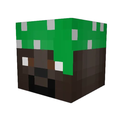 m65j Minecraft avatar head, 3D render