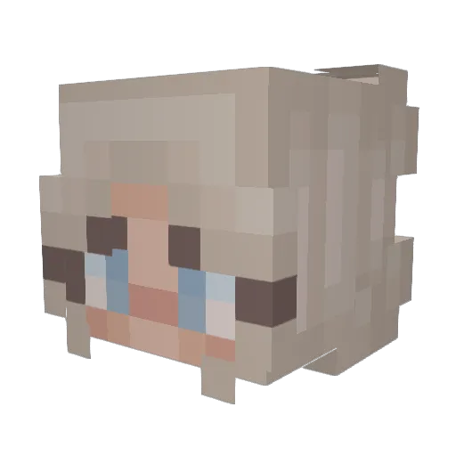 m6ddo Minecraft avatar head, 3D render