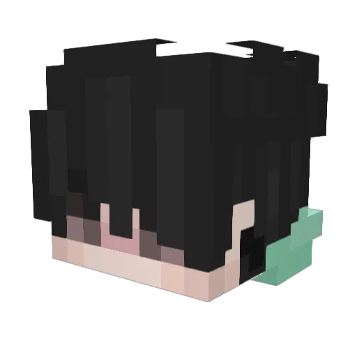 m6nstr Minecraft avatar head, 3D render