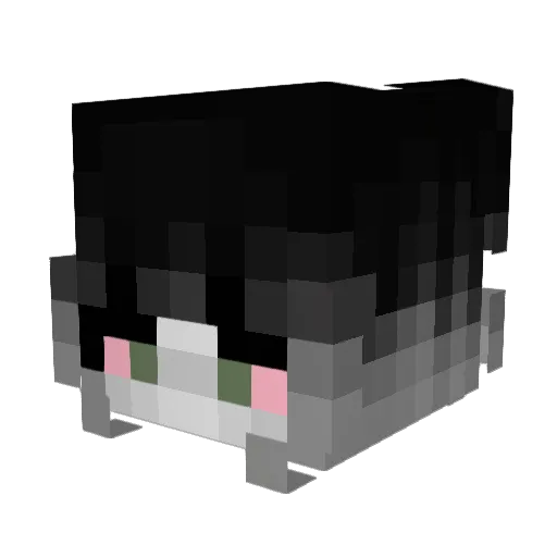 m6rie Minecraft avatar head, 3D render
