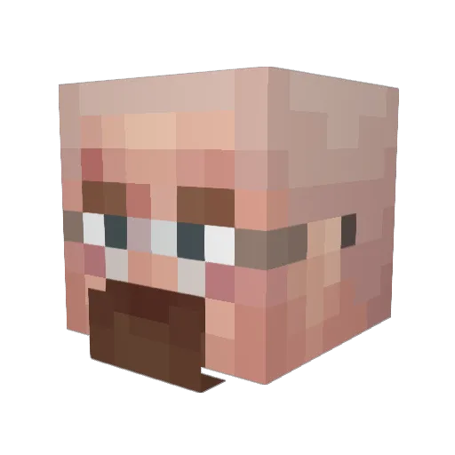 m777aj Minecraft avatar head, 3D render