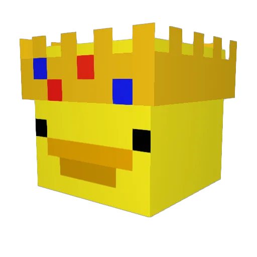 m7dalm Minecraft avatar head, 3D render
