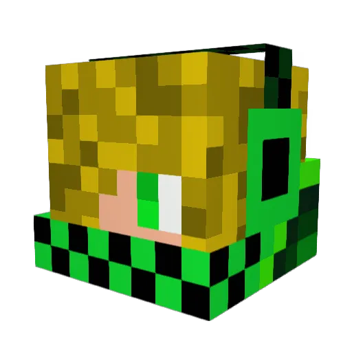 m7md_X12 Minecraft avatar head, 3D render