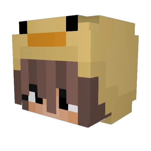 m7mmd16 Minecraft avatar head, 3D render