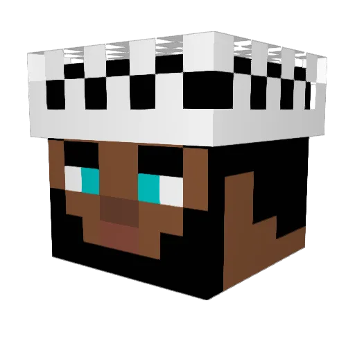 m7snal3nzi Minecraft avatar head, 3D render