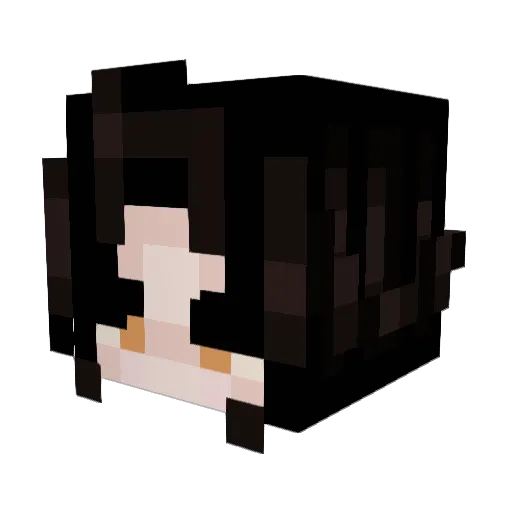 m8lena Minecraft avatar head, 3D render