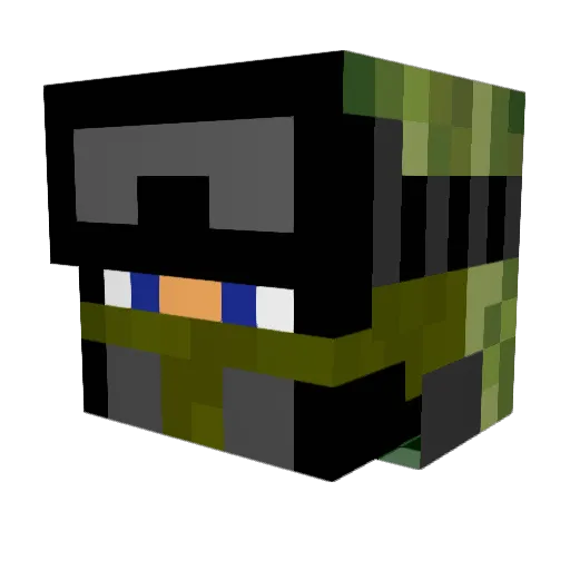 m8ser4 Minecraft avatar head, 3D render