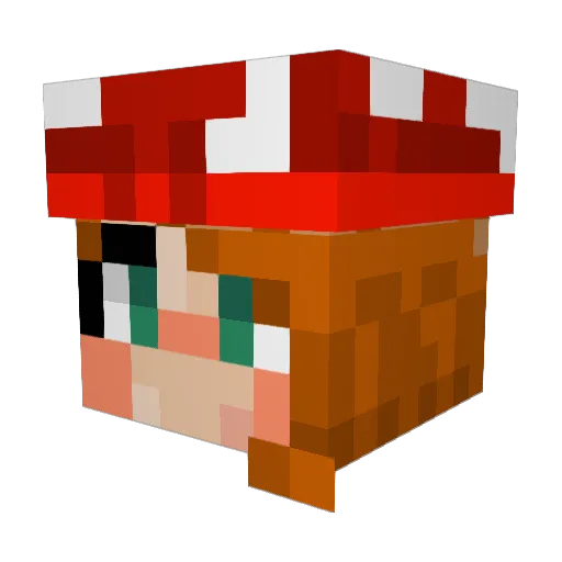 m8torino Minecraft avatar head, 3D render