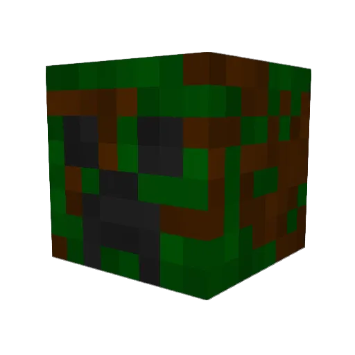 m9799_2 Minecraft avatar head, 3D render