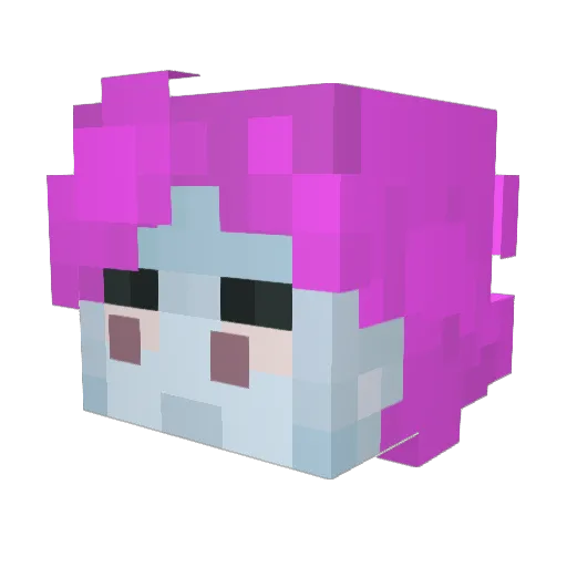 m9co__ Minecraft avatar head, 3D render