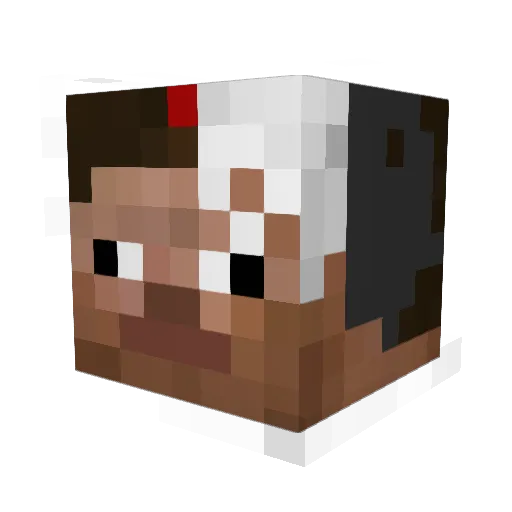 m9ray Minecraft avatar head, 3D render