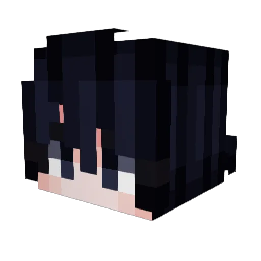 m9v Minecraft avatar head, 3D render