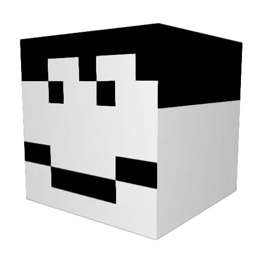 mAKeWiShKId6362 Minecraft avatar head, 3D render