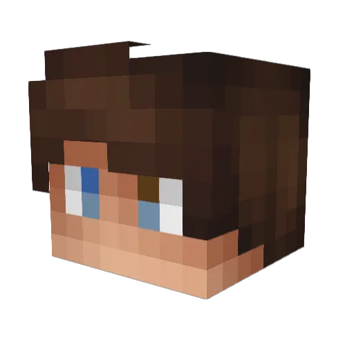 mARSSSSSS Minecraft avatar head, 3D render