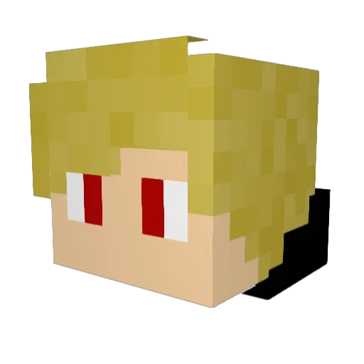 mAcIs89 Minecraft avatar head, 3D render