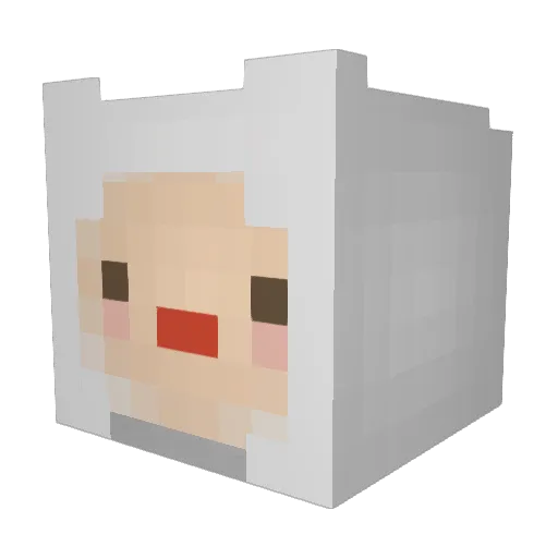 mBrops Minecraft avatar head, 3D render
