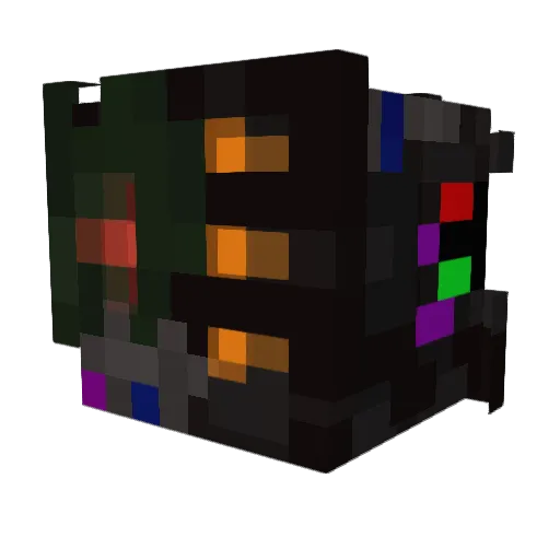 mCherga Minecraft avatar head, 3D render