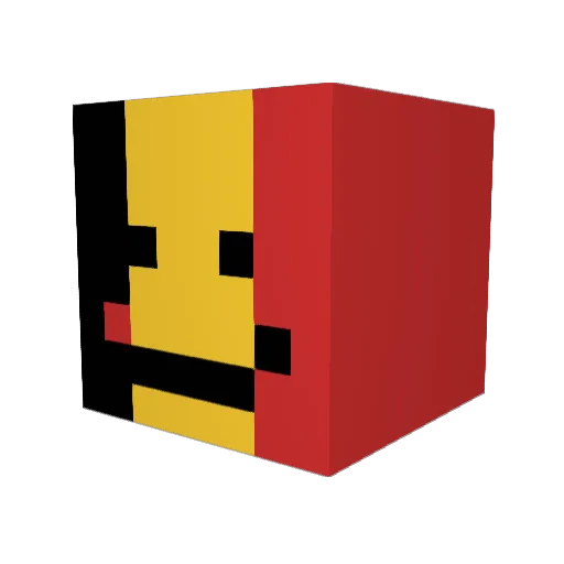 mDaveken Minecraft avatar head, 3D render