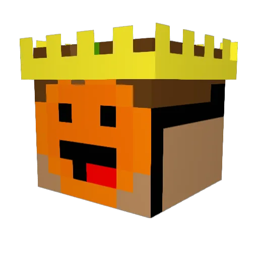 mE372 Minecraft avatar head, 3D render